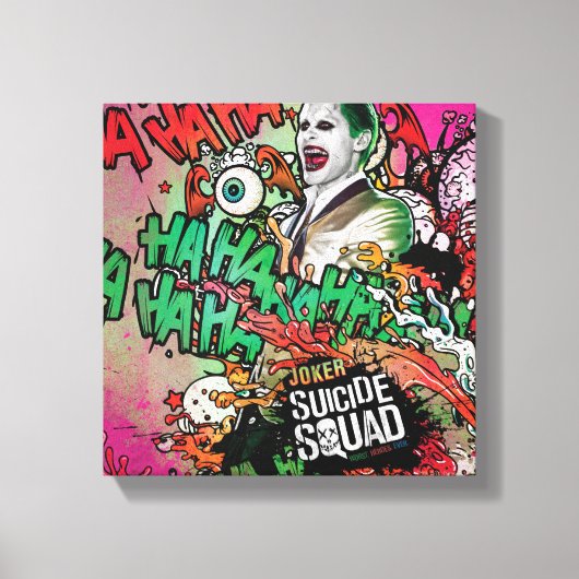 Suicide Squad | Joker Character Graffiti Canvas Afdruk (Voorkant)