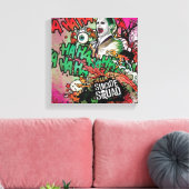 Suicide Squad | Joker Character Graffiti Canvas Afdruk (Insitu (Woonkamer))