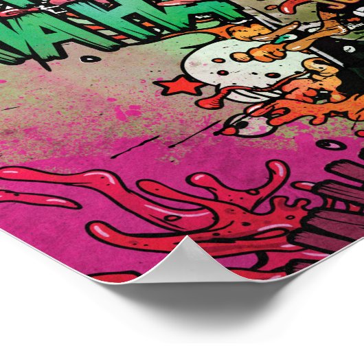 Suicide Squad | Joker Character Graffiti Poster (Hoek)