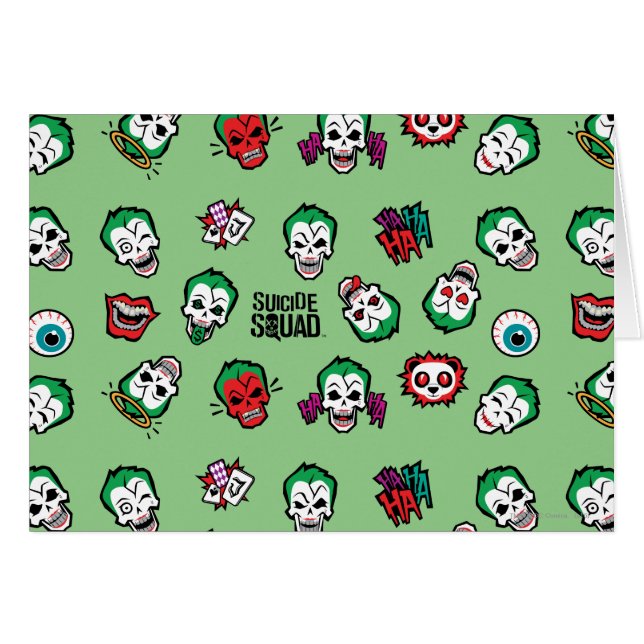 Suicide Squad | Joker Emoji Pattern (Voorkant Horizontaal)