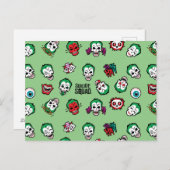 Suicide Squad | Joker Emoji Pattern Briefkaart (Voorkant / Achterkant)