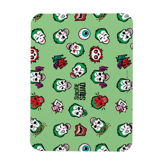 Suicide Squad | Joker Emoji Pattern Magneet (Verticaal)