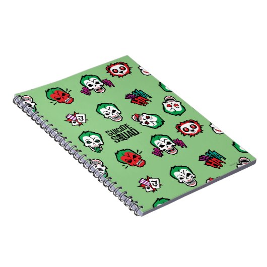 Suicide Squad | Joker Emoji Pattern Notitieboek (Rechterzijde)