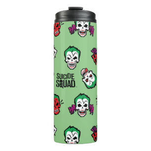 Suicide Squad   Joker Emoji Pattern Thermosbeker