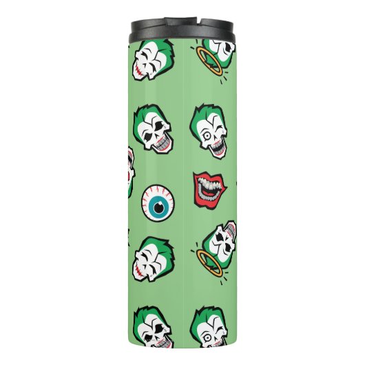 Suicide Squad | Joker Emoji Pattern Thermosbeker (Achterkant)