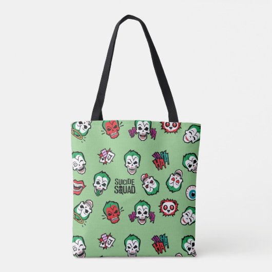 Suicide Squad | Joker Emoji Pattern Tote Bag (Achterkant)