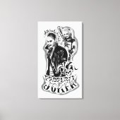 Suicide Squad | Joker en Harley Airborstel Tattoo Canvas Afdruk (Voorkant)