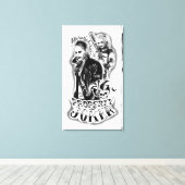 Suicide Squad | Joker en Harley Airborstel Tattoo Canvas Afdruk (Insitu (Houten vloer))
