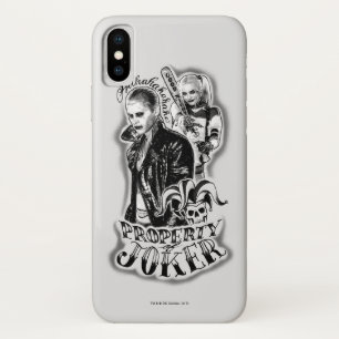 Suicide Squad   Joker en Harley Airborstel Tattoo iPhone X Hoesje
