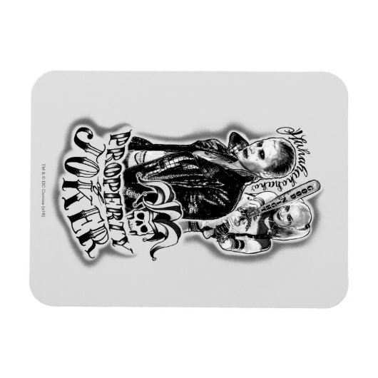 Suicide Squad | Joker en Harley Airborstel Tattoo Magneet (Horizontaal)