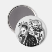 Suicide Squad | Joker en Harley Airborstel Tattoo Magneet (Voorkant / Achterkant)