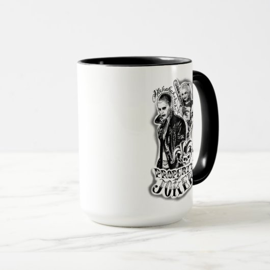 Suicide Squad | Joker en Harley Airborstel Tattoo Mok (Voorkant rechts)