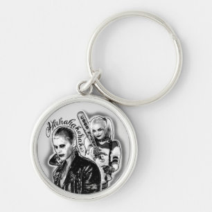 Suicide Squad Joker & Harley Airbrush Tattoo Sleutelhanger