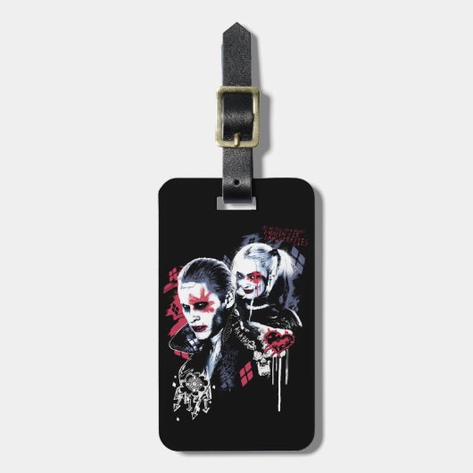 Suicide Squad | Joker & Harley Painted Graffiti Bagagelabel (Voorkant verticaal)