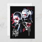 Suicide Squad | Joker & Harley Painted Graffiti Briefkaart (Voorkant / Achterkant)
