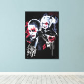 Suicide Squad | Joker & Harley Painted Graffiti Canvas Afdruk (Insitu (Houten vloer))