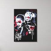 Suicide Squad | Joker & Harley Painted Graffiti Canvas Afdruk (Voorkant)