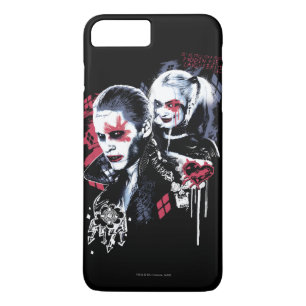 Suicide Squad Joker & Harley Painted Graffiti iPhone 8/7 Plus Hoesje