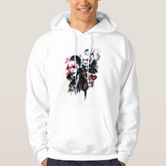 Suicide Squad | Joker & Harley Painted Graffiti Hoodie (Voorkant)