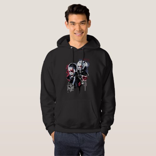 Suicide Squad | Joker & Harley Painted Graffiti Hoodie (Voorkant volledig)