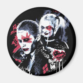Suicide Squad | Joker & Harley Painted Graffiti Magneet (Voorkant)