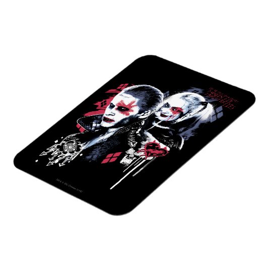 Suicide Squad | Joker & Harley Painted Graffiti Magneet (Linkerzijde)