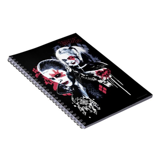 Suicide Squad | Joker & Harley Painted Graffiti Notitieboek (Rechterzijde)