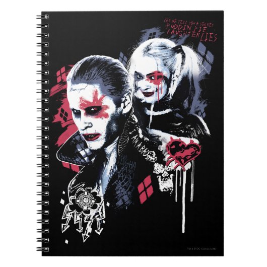 Suicide Squad | Joker & Harley Painted Graffiti Notitieboek (Voorkant)