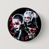 Suicide Squad | Joker & Harley Painted Graffiti Ronde Button 5,7 Cm (Voorkant)