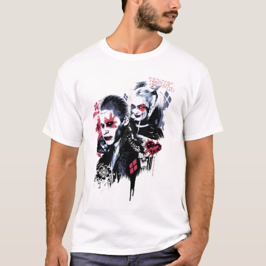 Suicide Squad | Joker & Harley Painted Graffiti T-shirt (Voorkant)