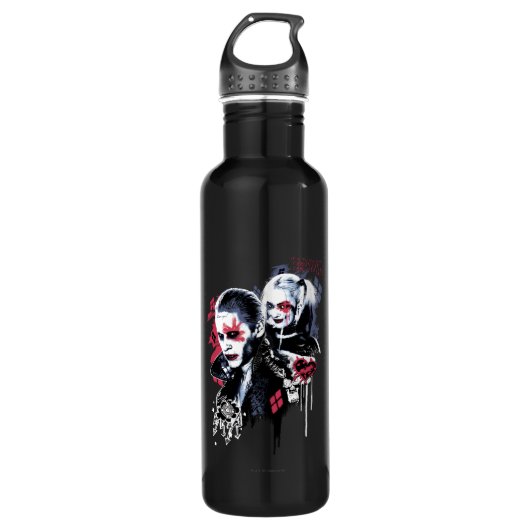 Suicide Squad | Joker & Harley Painted Graffiti Waterfles (Voorkant)