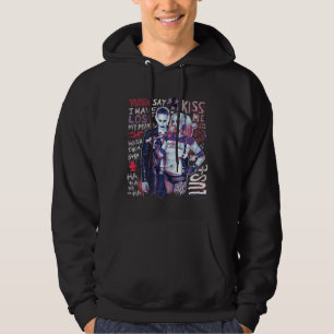 Suicide Squad Joker & Harley Typografie Foto Hoodie