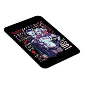 Suicide Squad | Joker & Harley Typografie Foto Magneet (Rechterzijde)