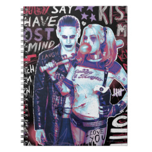 Suicide Squad   Joker & Harley Typografie Foto Notitieboek