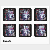 Suicide Squad | Joker & Harley Typografie Foto Vierkante Sticker (Vel)