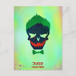Suicide Squad   Joker Head-pictogram Briefkaart