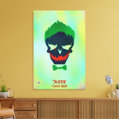 Suicide Squad | Joker Head-pictogram Canvas Afdruk (Insitu (Woonkamer))