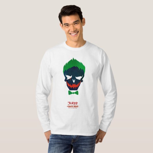 Suicide Squad | Joker Head-pictogram T-shirt (Voorkant volledig)