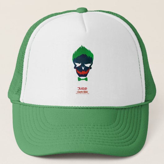 Suicide Squad | Joker Head-pictogram Trucker Pet (Voorkant)
