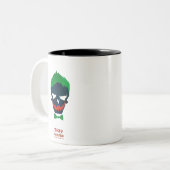 Suicide Squad | Joker Head-pictogram Tweekleurige Koffiemok (Voorkant links)