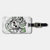 Suicide Squad | Joker Skull "All In" Tattoo Art Bagagelabel (Voorkant horizontaal)