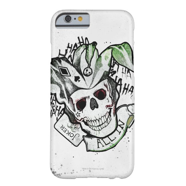 Suicide Squad | Joker Skull "All In" Tattoo Art Case-Mate iPhone Case (Achterkant)
