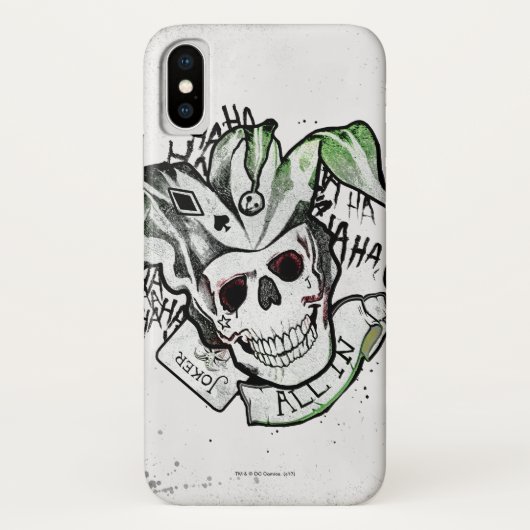 Suicide Squad | Joker Skull "All In" Tattoo Art Case-Mate iPhone Case (Achterkant)