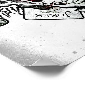 Suicide Squad | Joker Skull "All In" Tattoo Art Poster (Hoek)