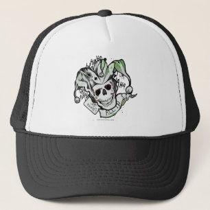 Suicide Squad   Joker Skull "All In" Tattoo Art Trucker Pet
