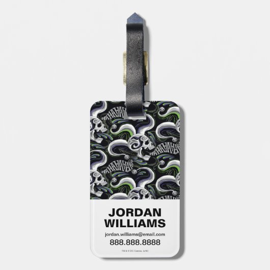 Suicide Squad | Joker Skull - Haha Bagagelabel (Achterkant verticaal)