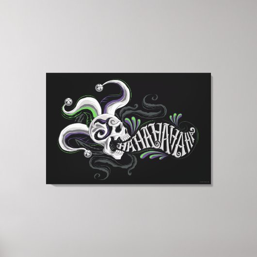 Suicide Squad | Joker Skull - Haha Canvas Afdruk (Voorkant)