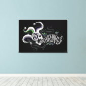 Suicide Squad | Joker Skull - Haha Canvas Afdruk (Insitu (Houten vloer))