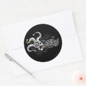 Suicide Squad | Joker Skull - Haha Ronde Sticker (Envelop)