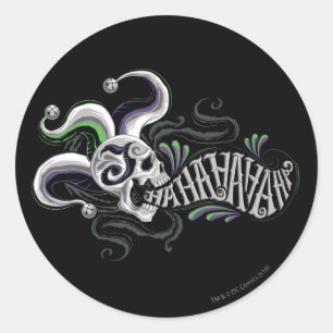 Suicide Squad   Joker Skull - Haha Ronde Sticker
